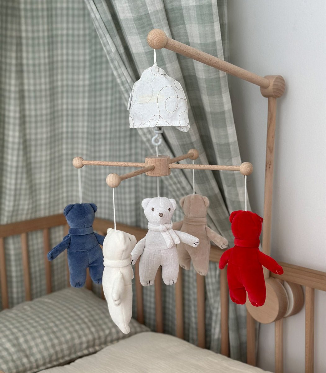 Cot 5 Teddy Bear Music Mobile - Edie And I