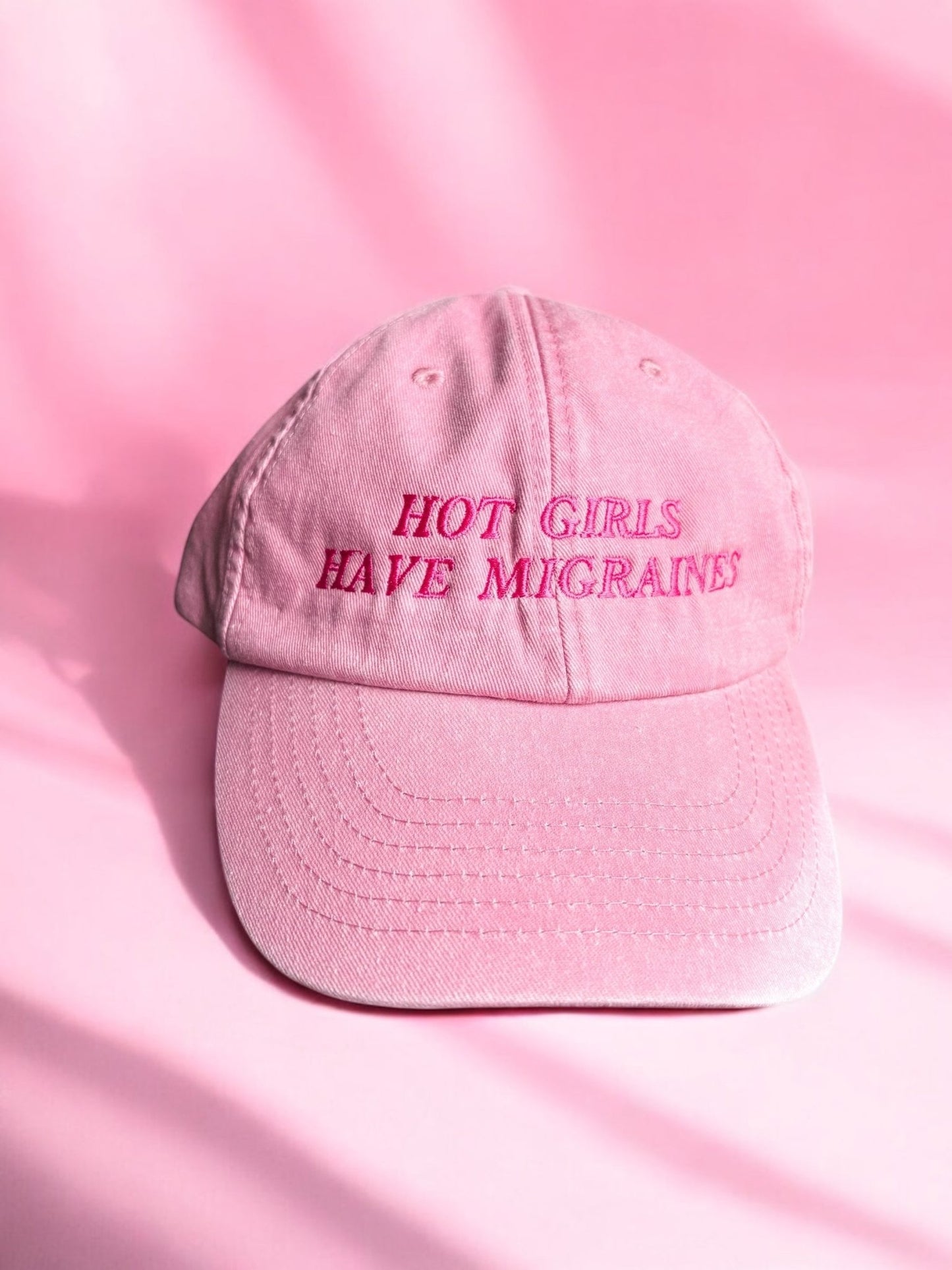 Hot Girls Have Migraines embroidered baseball cap - Edie And I