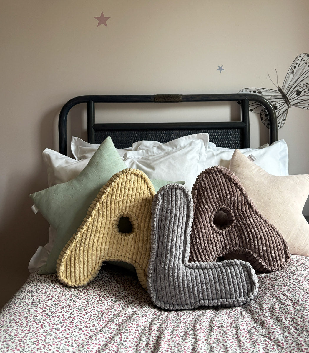 Corduroy Letter Cushion