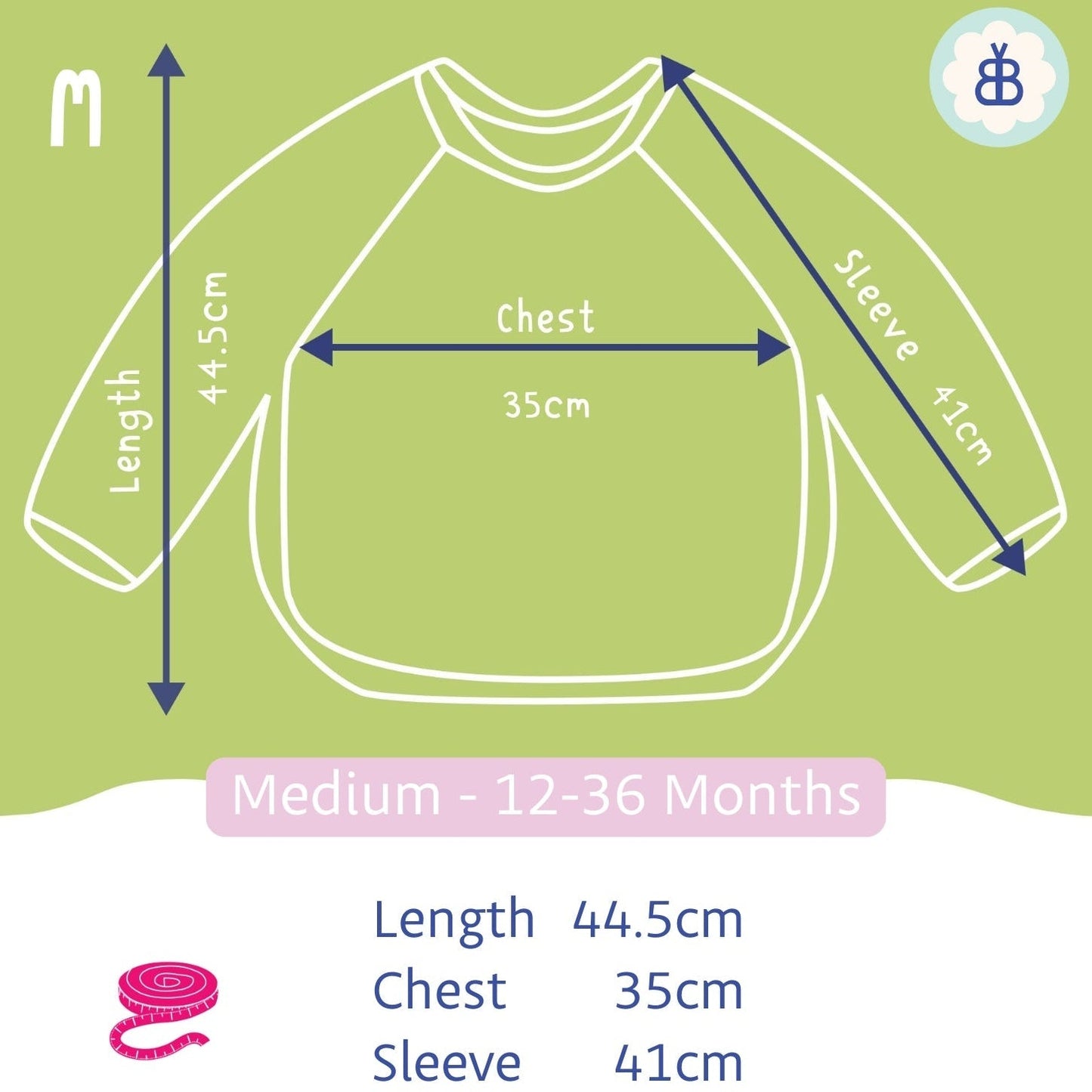 Long Sleeved Baby Bib - Houseplant Haven - Edie And I