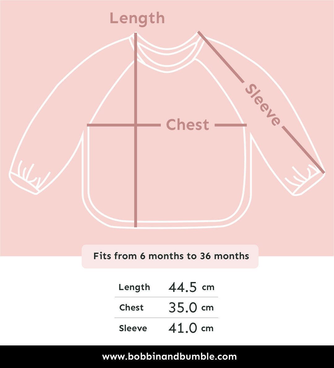 Long Sleeved Baby Bib - Safari Animals - Edie And I
