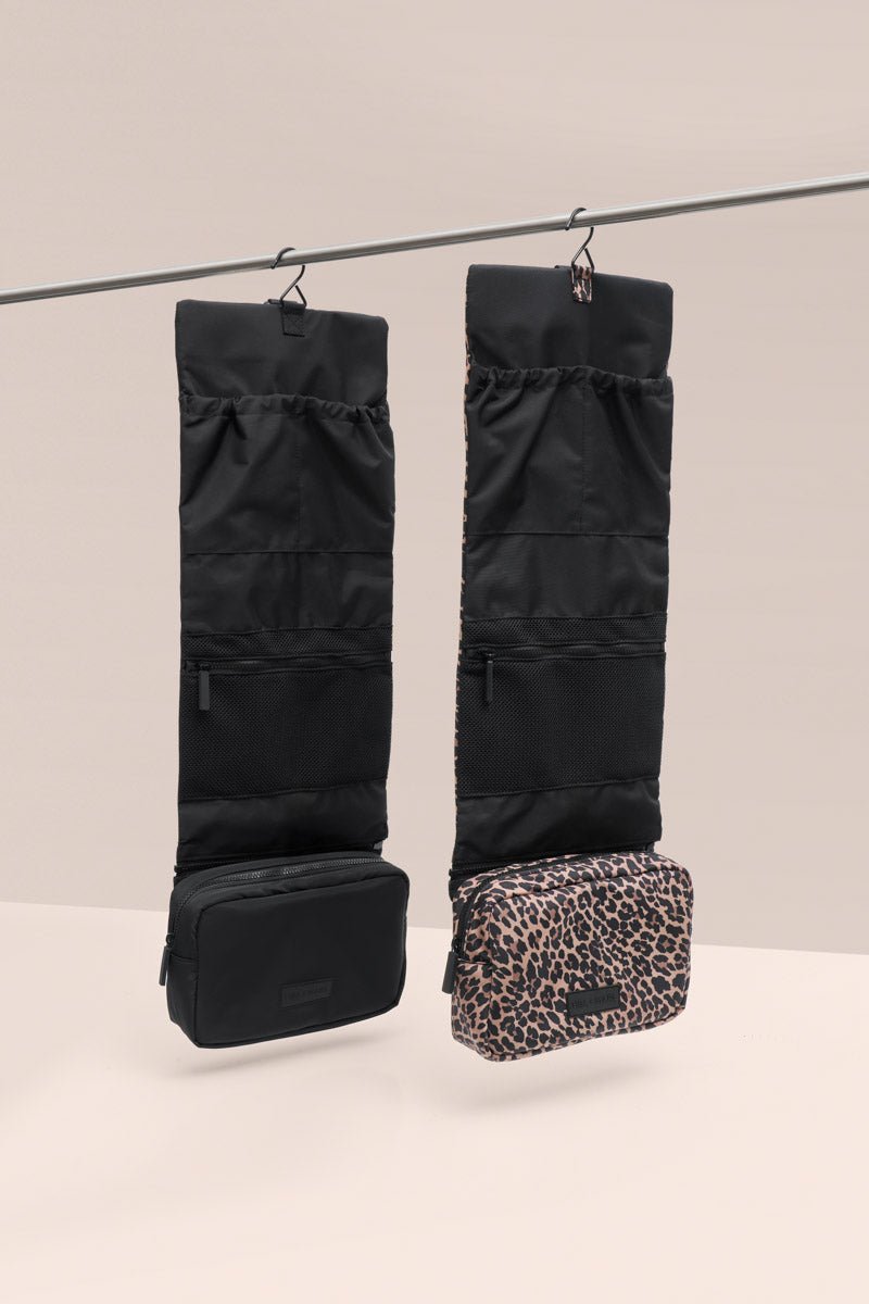 T+M Travel Roll Up Hanging Organiser Leopard Print - Edie And I