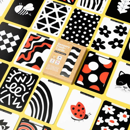 0+ Month Newborn Sensory Cards - Edie And I