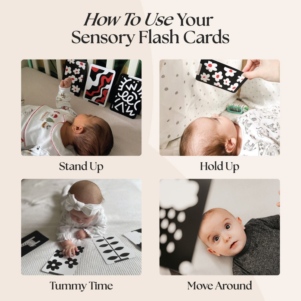 0+ Month Newborn Sensory Cards - Edie And I