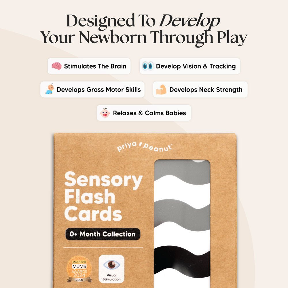 0+ Month Newborn Sensory Cards - Edie And I