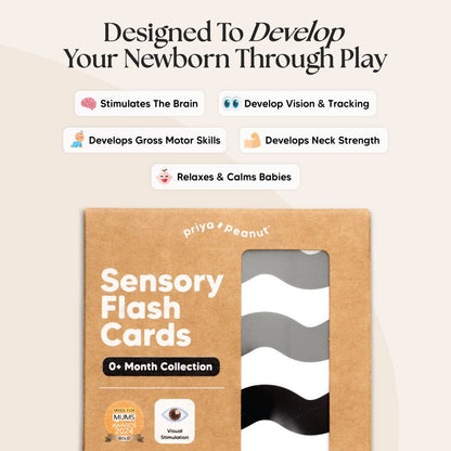0+ Month Newborn Sensory Cards - Edie And I