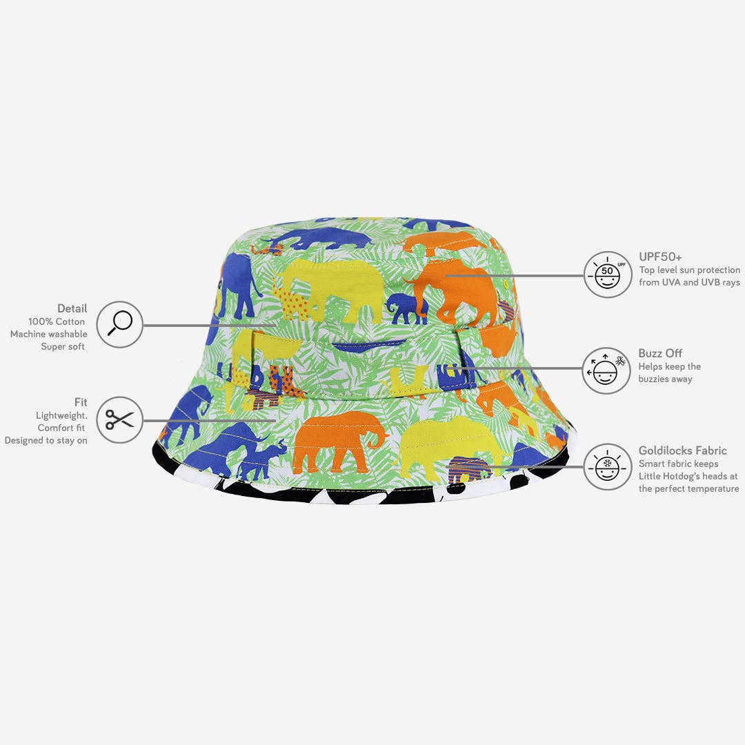 The Adventurer: Ele-folk  Children's Hat With Chin Strap