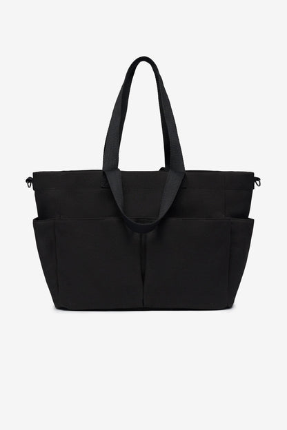 T+M Canvas Pocket Tote Black