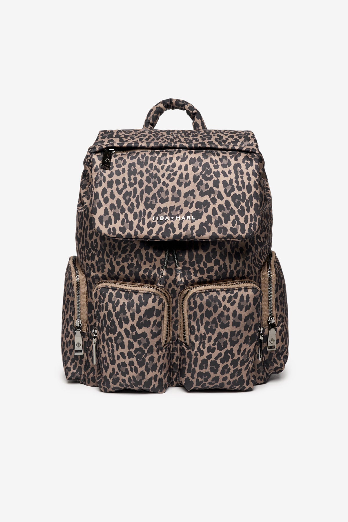 Alto Changing Backpack Brown Tonal Leopard - Edie And I