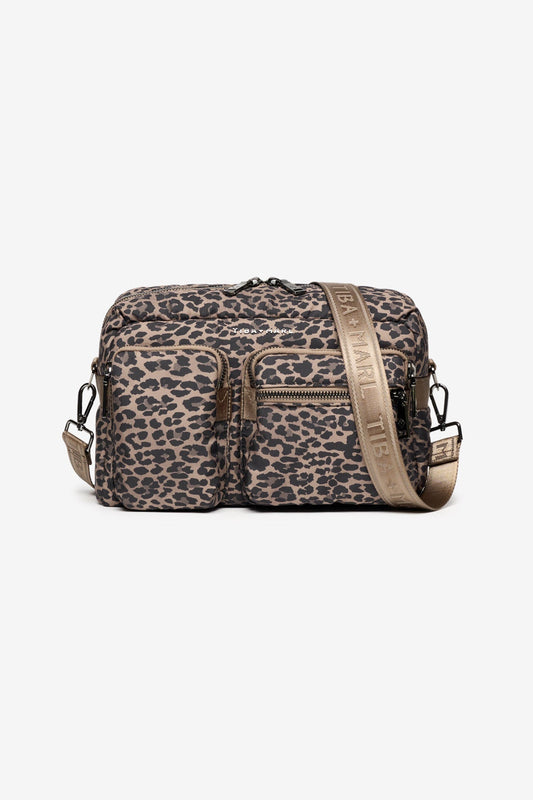 Axel Buggy Organiser / Changing Bag Brown Tonal Leopard - Edie And I