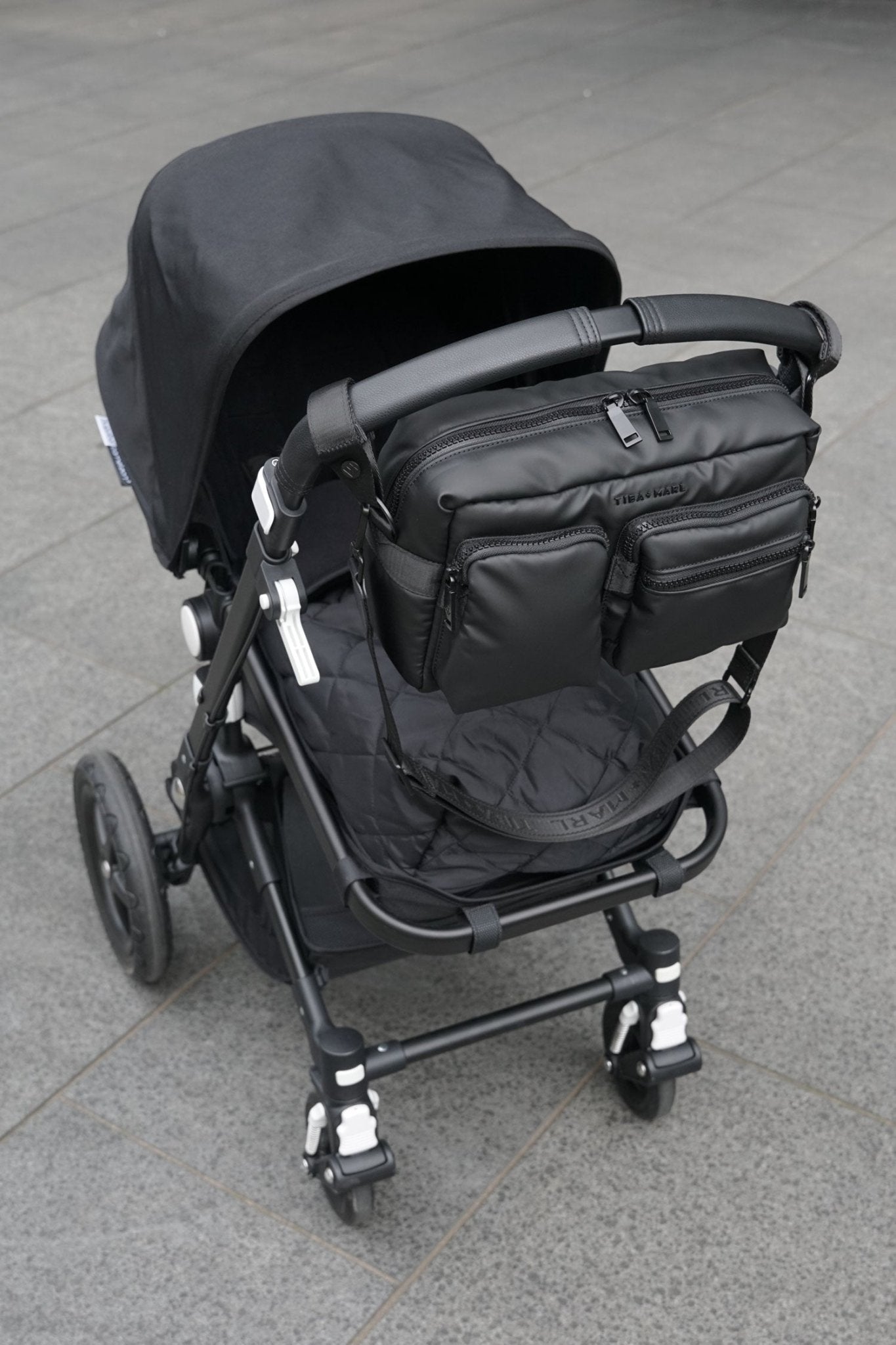 Axel Buggy Organiser / Changing Bag Matte Black - Edie And I