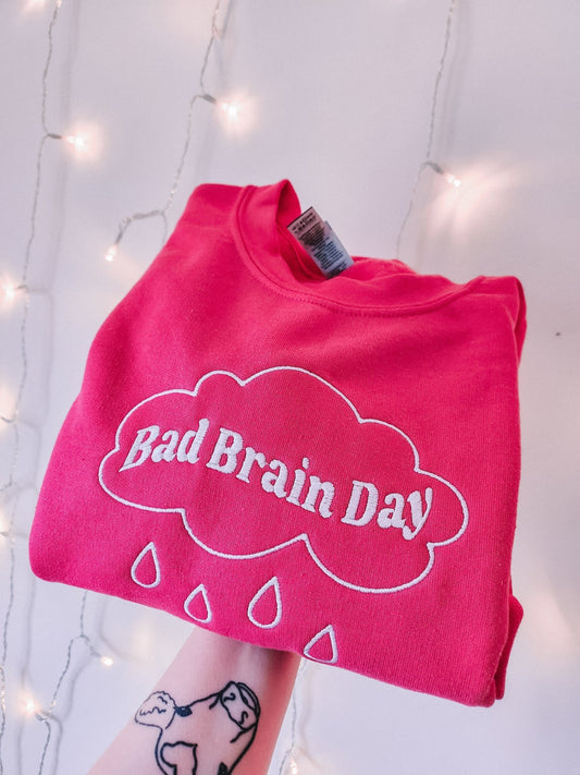 Bad Brain Day embroidered sweatshirt - Edie And I