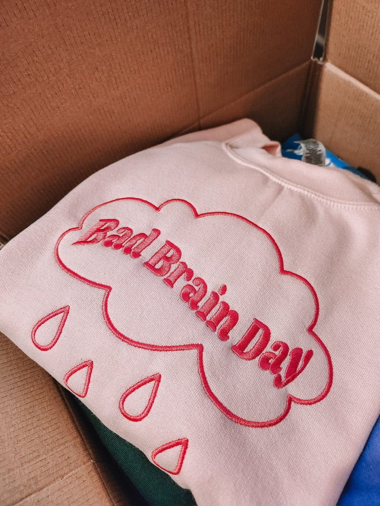 Bad Brain Day embroidered sweatshirt - Edie And I