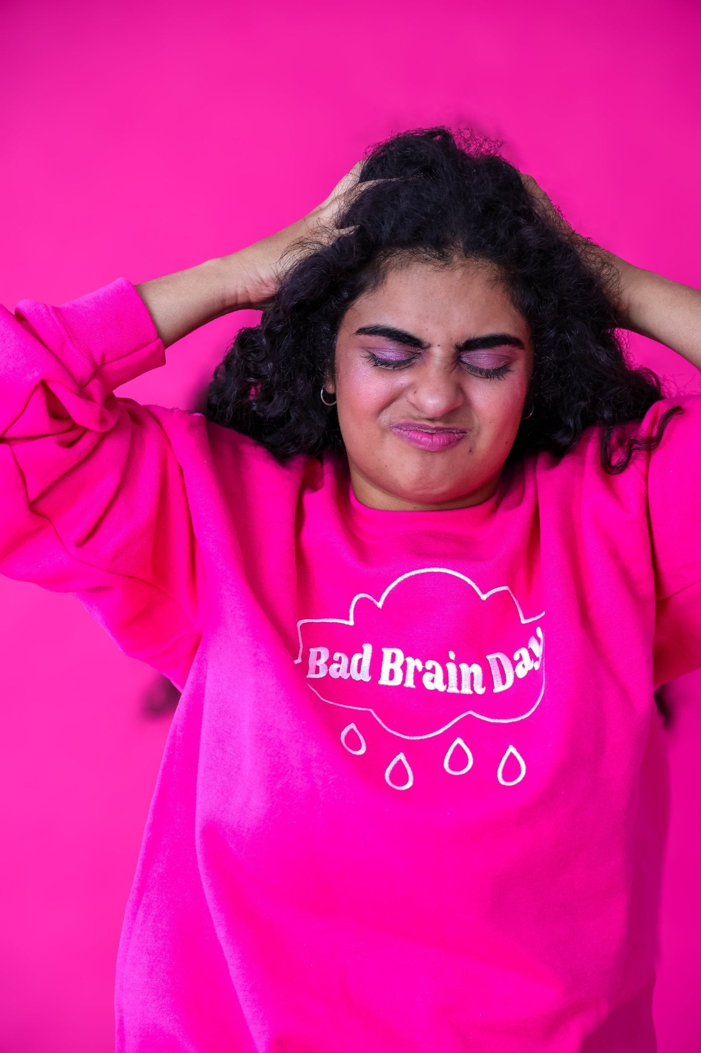 Bad Brain Day embroidered sweatshirt - Edie And I