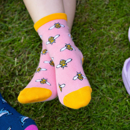 Bumblebee Matching Bamboo Socks (Adult & Child) - Edie And I