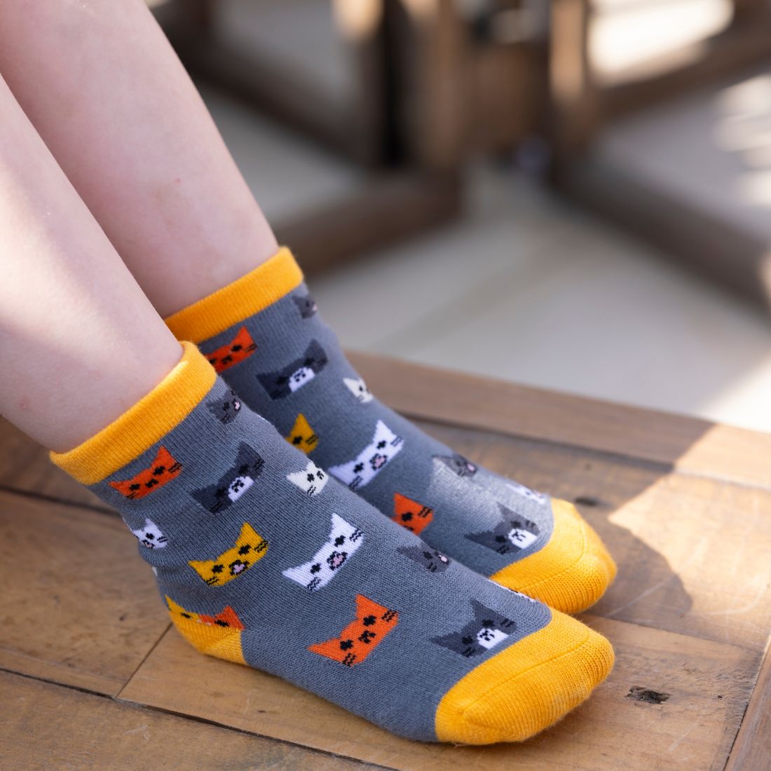 Children's Cat Bamboo Socks - Edie And I