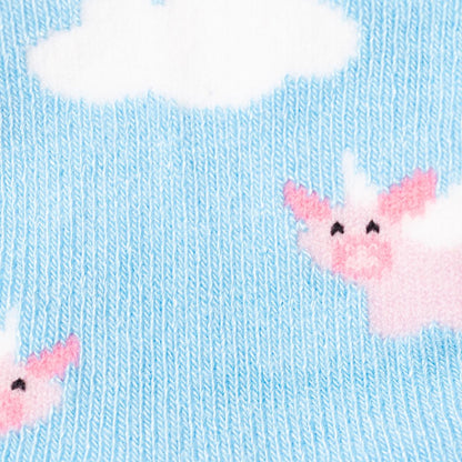 Children's Flying Pig Bamboo Socks - Edie And I