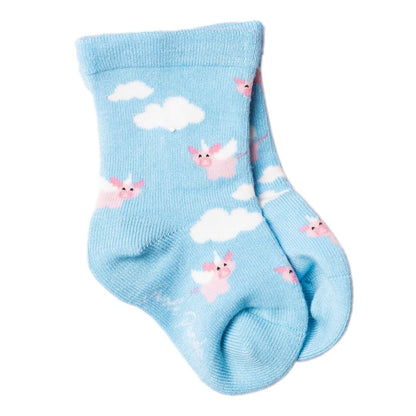 Children's Flying Pig Bamboo Socks - Edie And I