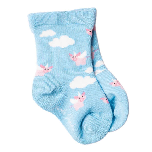 Children's Flying Pig Bamboo Socks - Edie And I