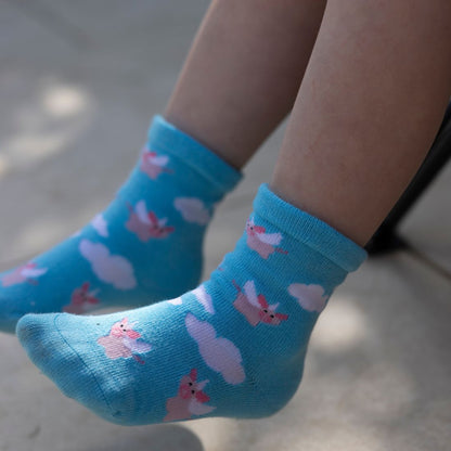 Children's Flying Pig Bamboo Socks - Edie And I