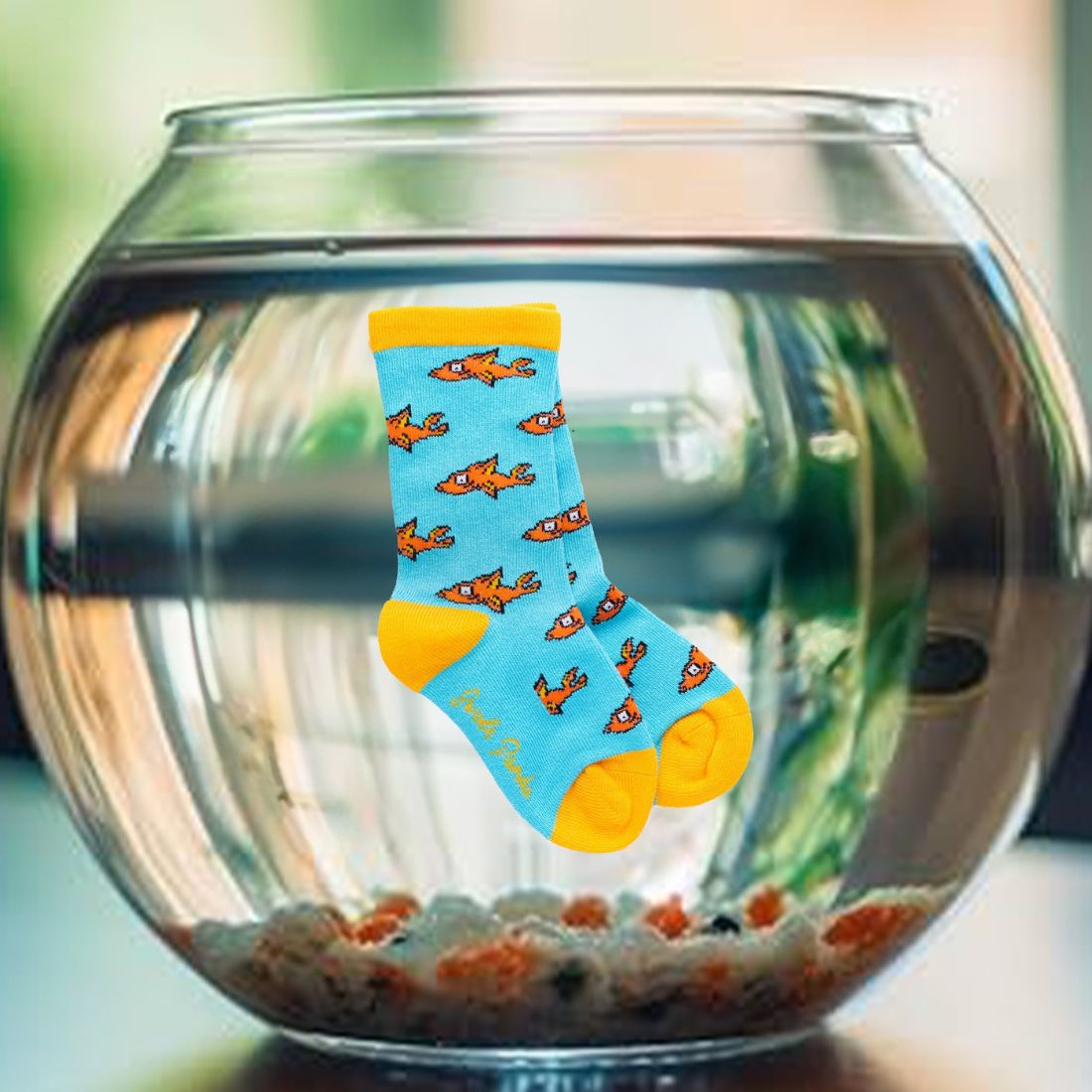 Children's Guppy Fish Bamboo Socks - Edie And I