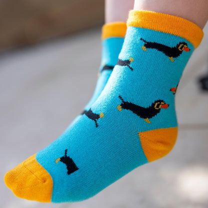 Children's Sausage Dog Bamboo Socks - Edie And I