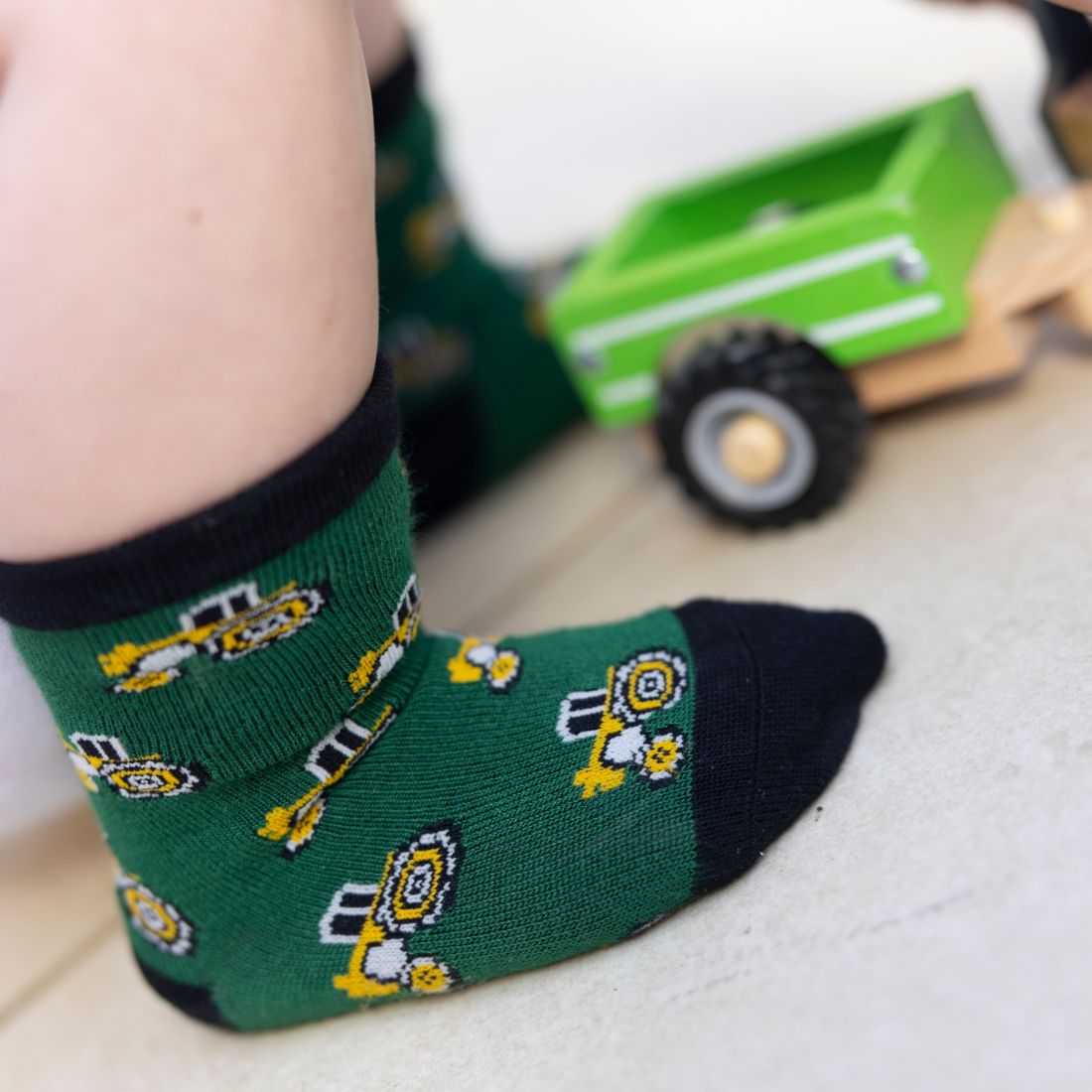 Children's Tractor Bamboo Socks - Edie And I