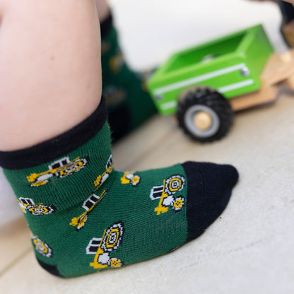 Children's Tractor Bamboo Socks - Edie And I