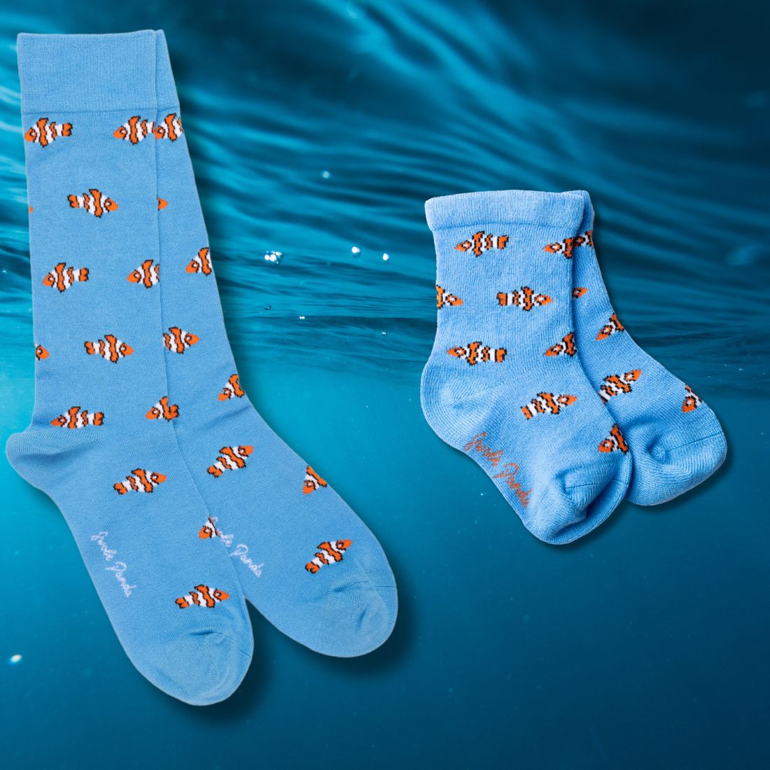 Clown Fish Matching Bamboo Socks (Adult & Child) - Edie And I