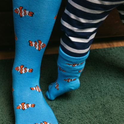 Clown Fish Matching Bamboo Socks (Adult & Child) - Edie And I