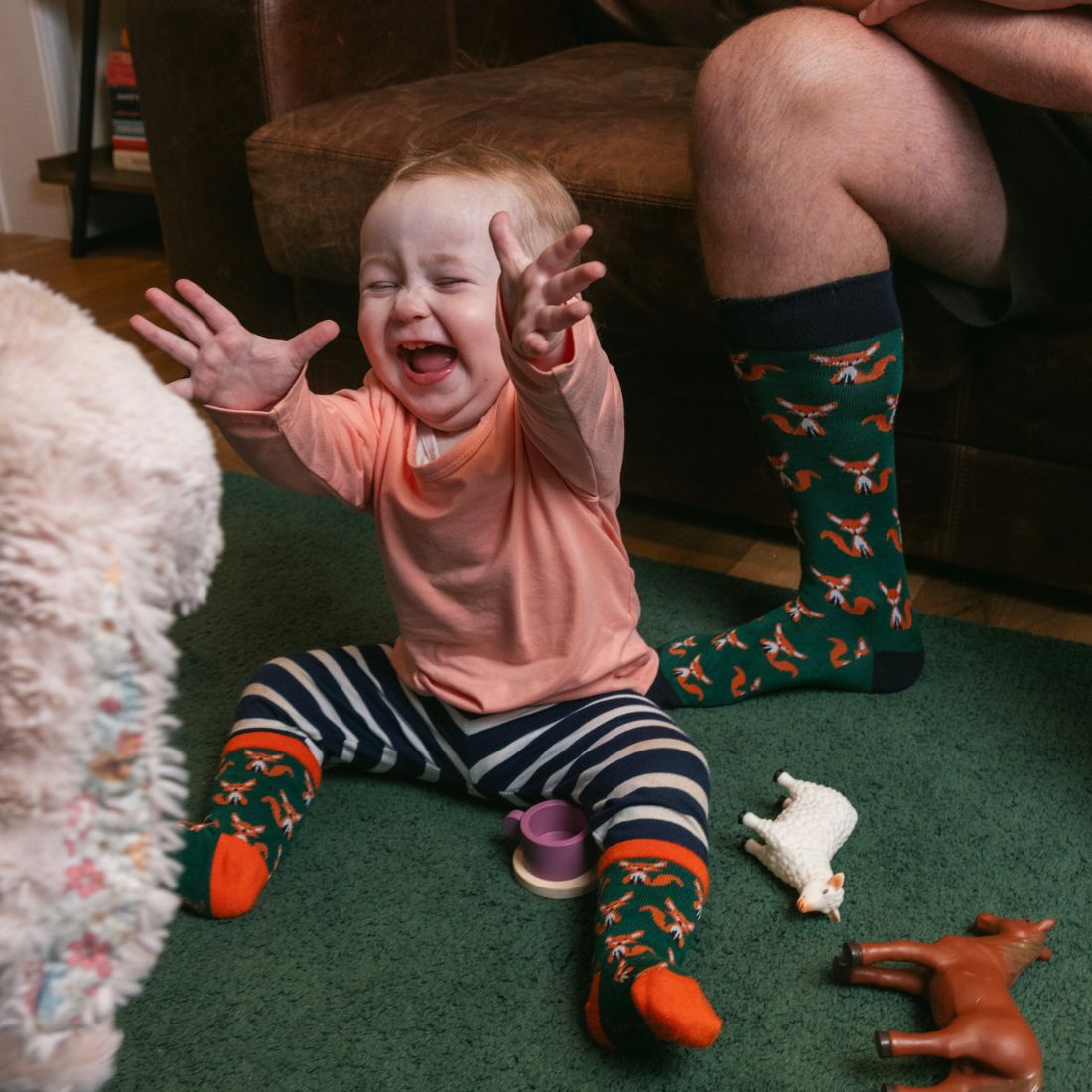 Fox Matching Bamboo Socks (Adult & Child) - Edie And I