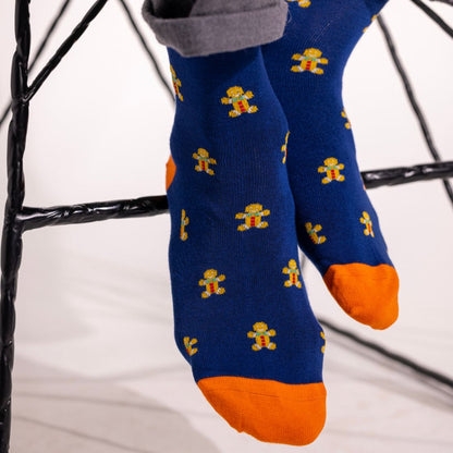 Gingerbread Men Matching Bamboo Socks (Adult & Child) - Edie And I