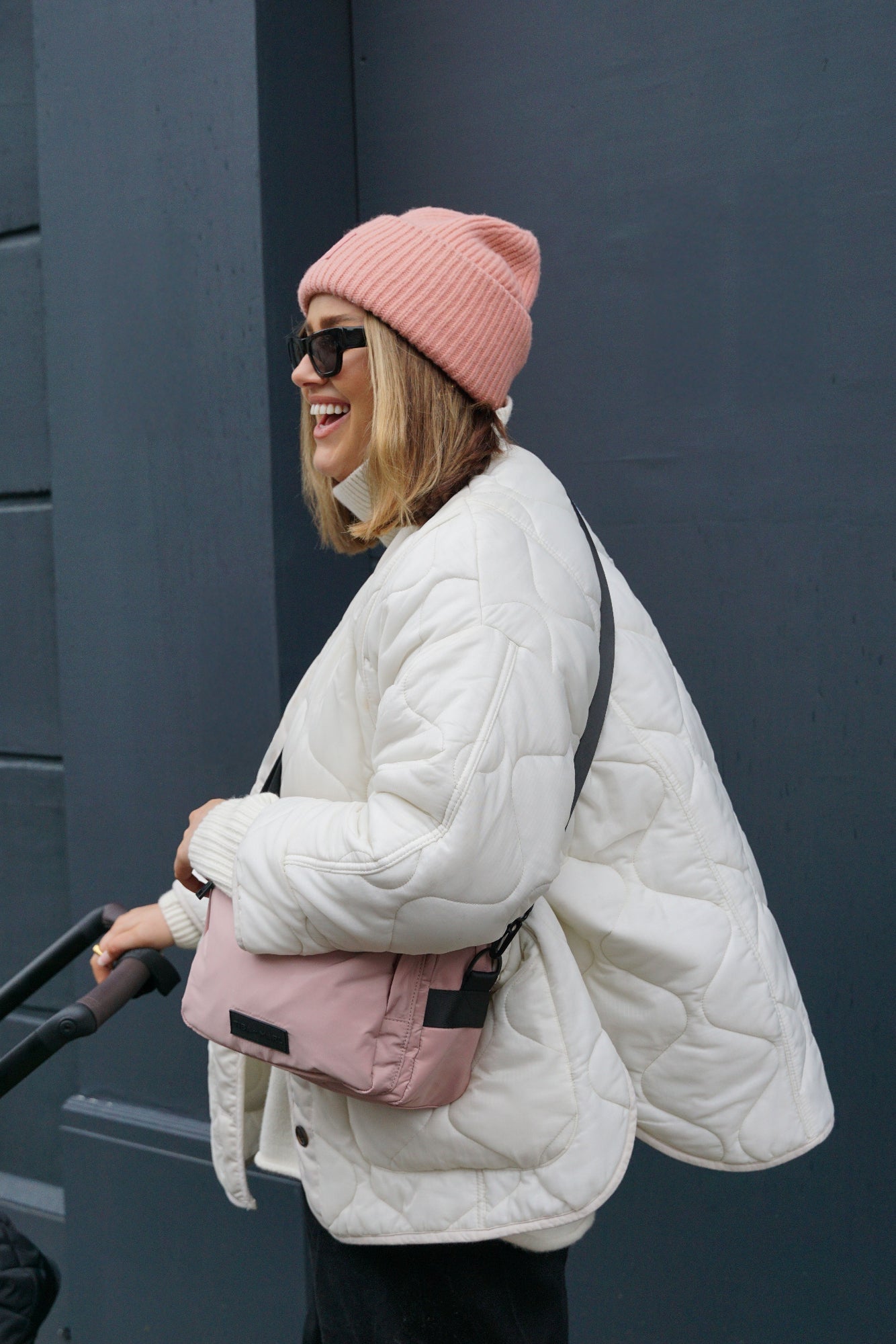 Hiro Buggy Organiser / Changing Bag Pink - Edie And I