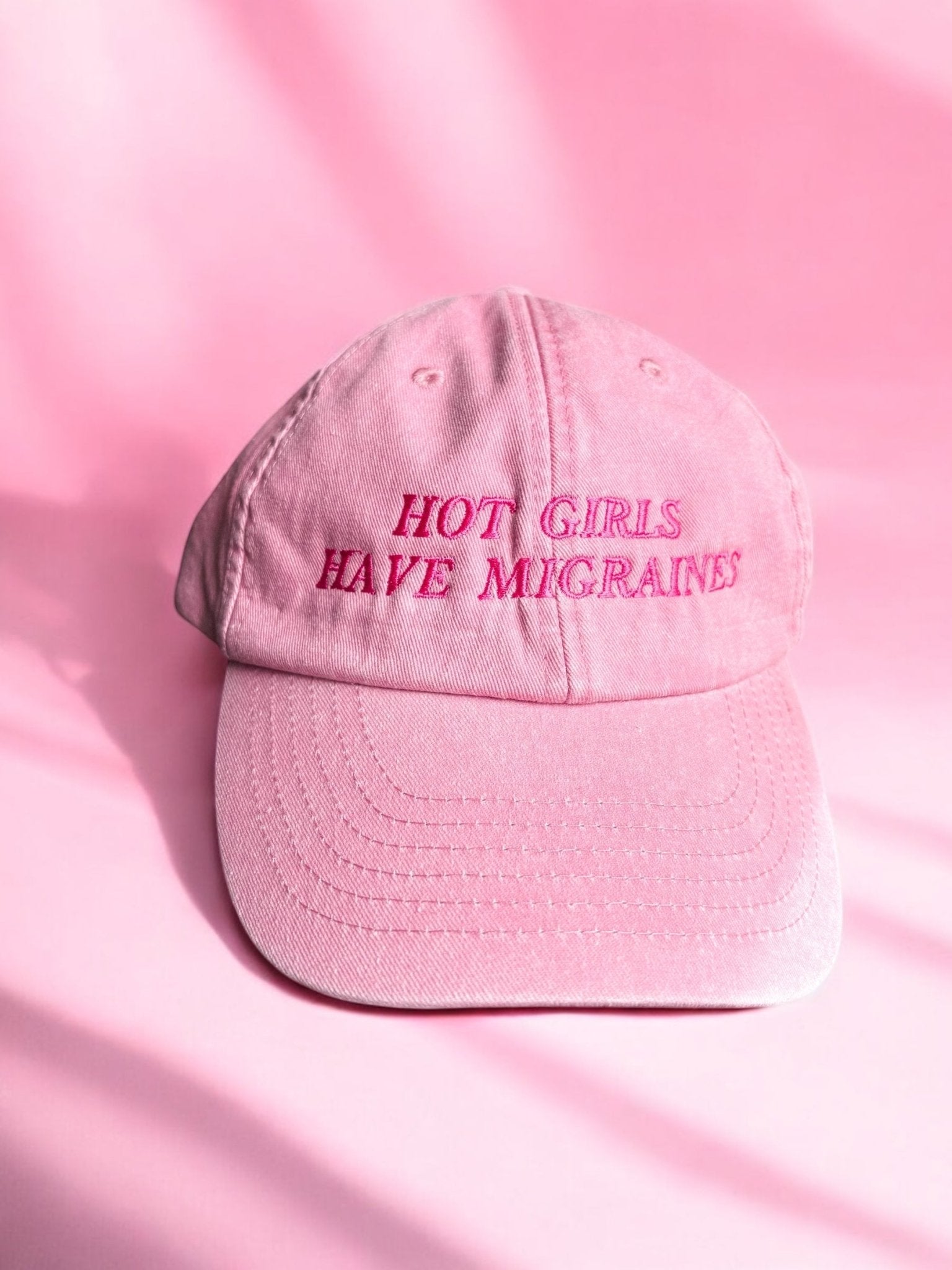 Hot Girls Have Migraines embroidered baseball cap - Edie And I