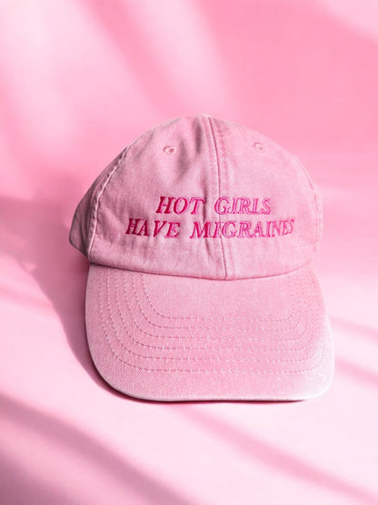 Hot Girls Have Migraines embroidered baseball cap - Edie And I