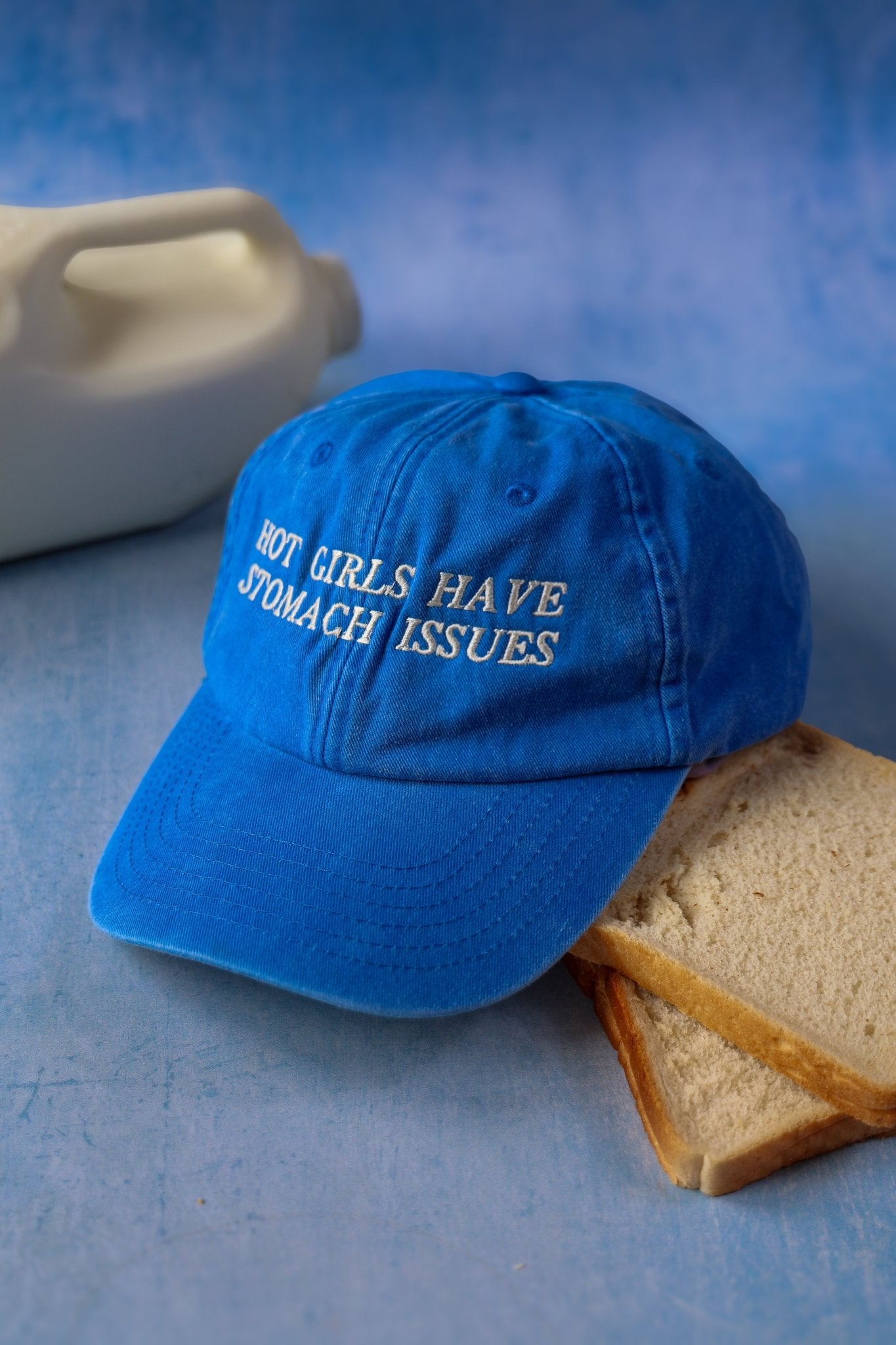 Hot Girls Have Stomach Issues embroidered baseball cap - Edie And I