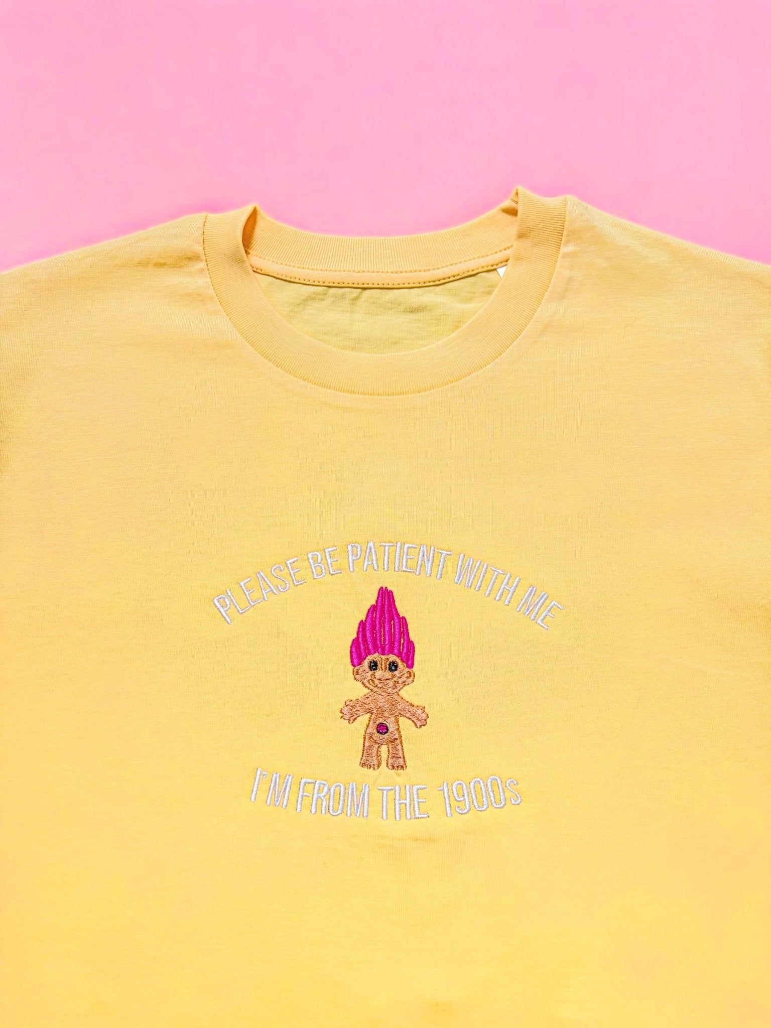 I'm From The 1900's Troll embroidered t-shirt - Edie And I