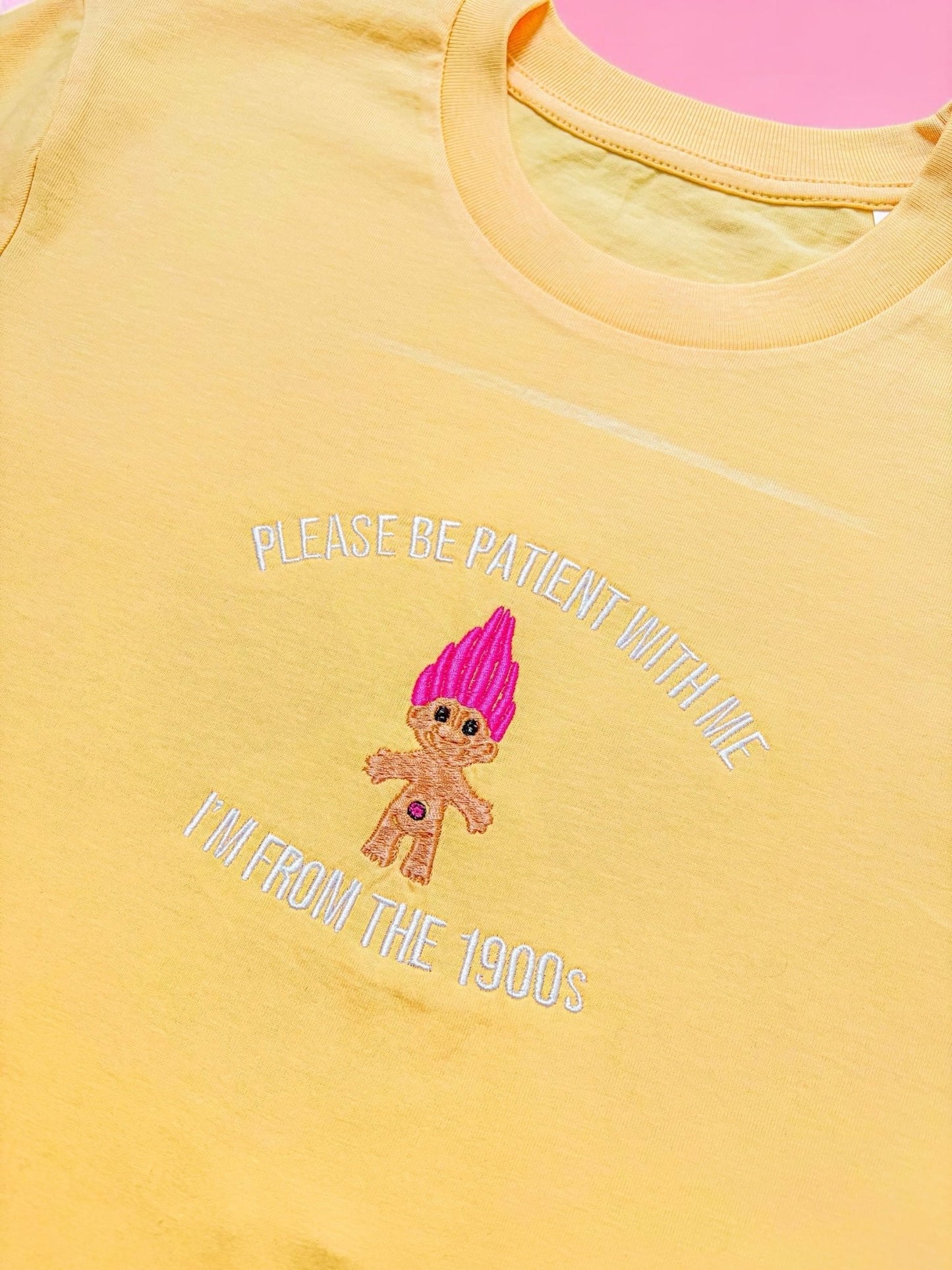 I'm From The 1900's Troll embroidered t-shirt - Edie And I