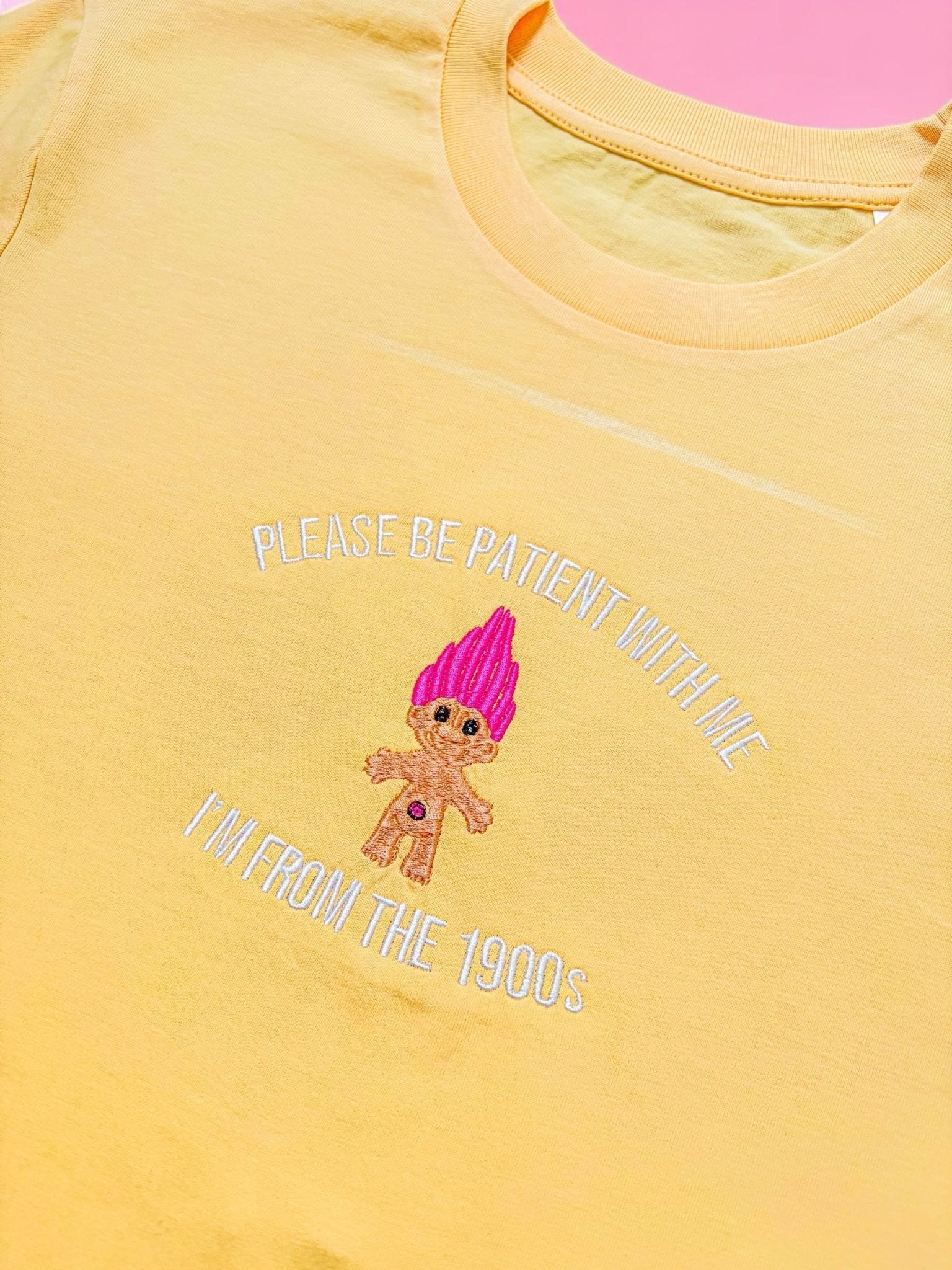 I'm From The 1900's Troll embroidered t-shirt - Edie And I