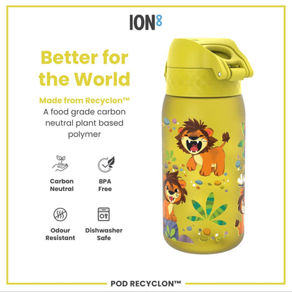 Leak Proof Kids Water Bottle, Recyclon, Baby Lions, 350ml (12oz) - Edie And I