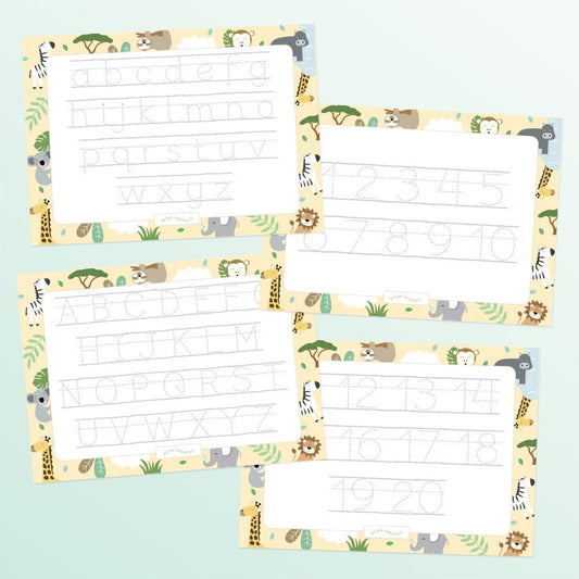 Letters & Numbers Writing Mats - Edie And I