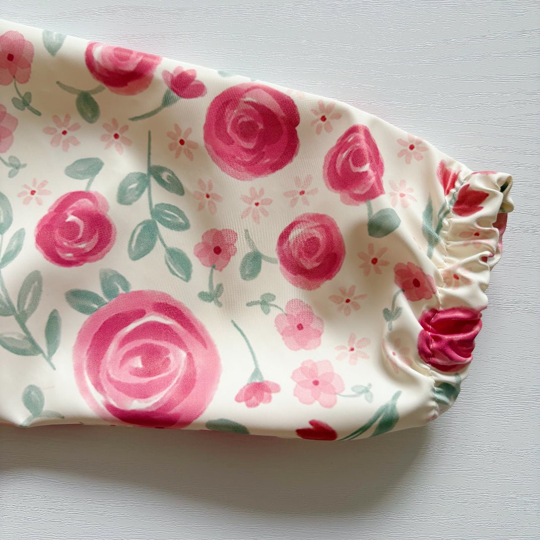 Long Sleeved Baby Bib - Country Floral - Edie And I