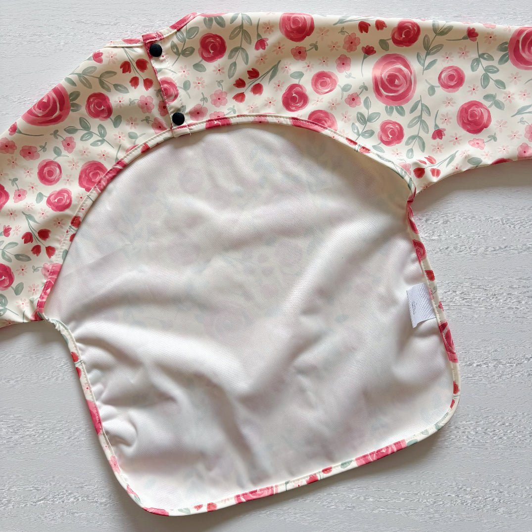 Long Sleeved Baby Bib - Country Floral - Edie And I
