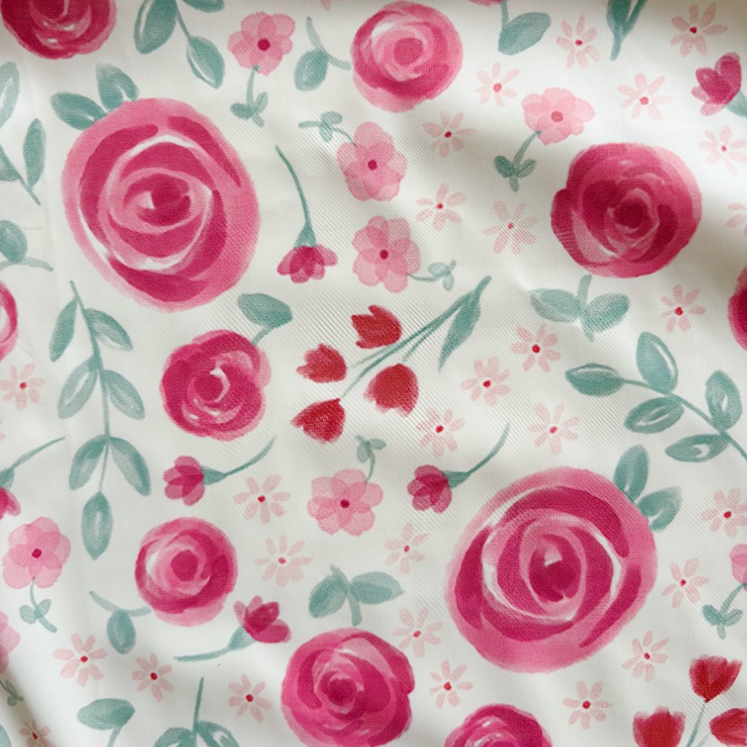 Long Sleeved Baby Bib - Country Floral - Edie And I