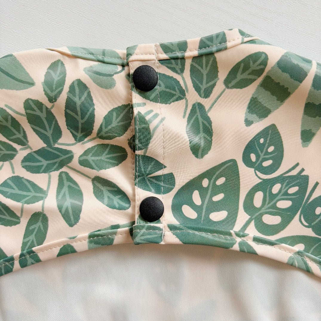 Long Sleeved Baby Bib - Houseplant Haven - Edie And I