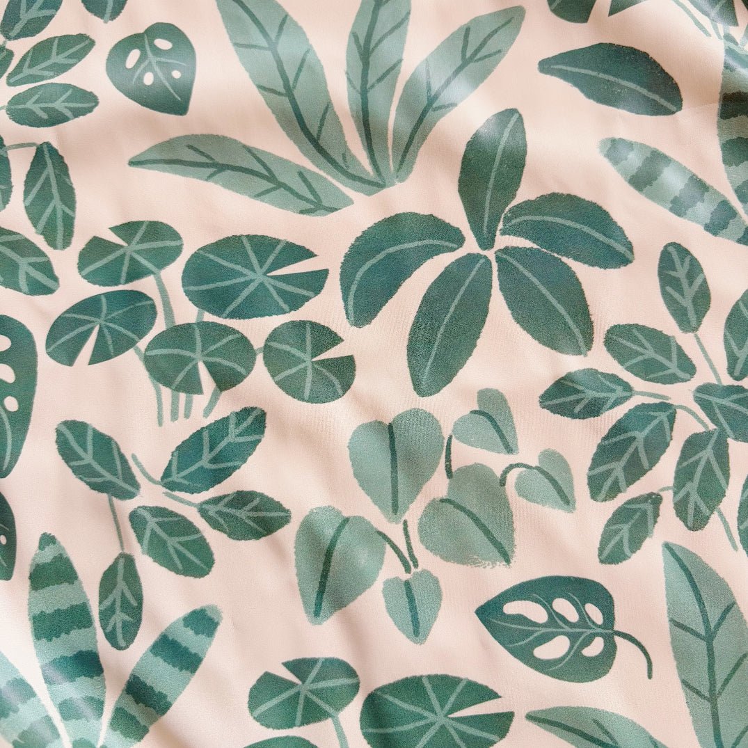 Long Sleeved Baby Bib - Houseplant Haven - Edie And I