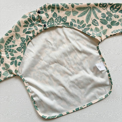 Long Sleeved Baby Bib - Houseplant Haven - Edie And I