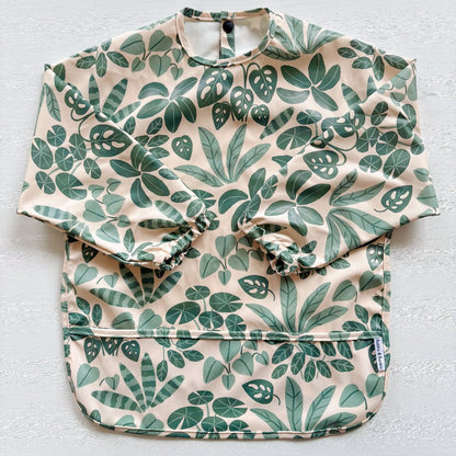 Long Sleeved Baby Bib - Houseplant Haven - Edie And I