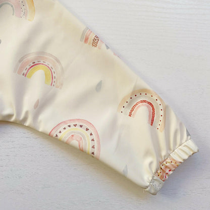 Long Sleeved Baby Bib - Rainbow print - Edie And I