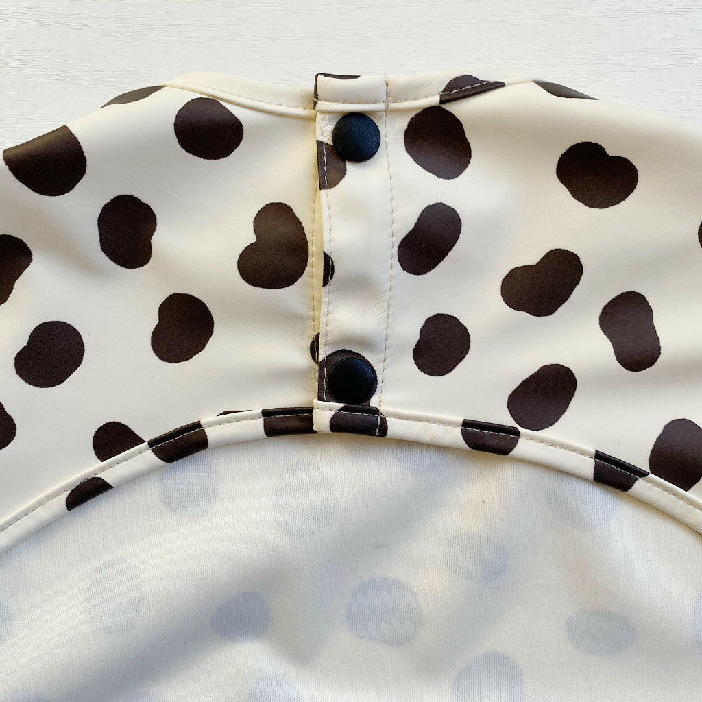 Long Sleeved Baby Bib - Spotty print - Edie And I